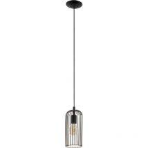 Eglo Pendelleuchte Roccamena schwarz-kupfer Ø 13 cm E27 Pendelleuchte