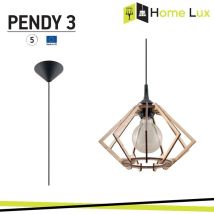 Pendente in Legno E27 – 220-230V – 27,5 x 27,5 x 90 cm – IP20 – HOMELUX