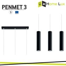 Pendente in Metallo Nero – 3XGU10 – 45 x 6 x 90 cm – Acciaio – Tensione 220-230V