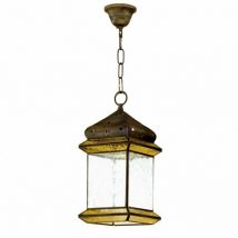 FAB 2 963-AMBRE Pendentif 4 Faces 1 L. Ambre / Cuir REGX18X18