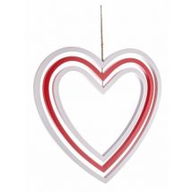 Pendentif Coeur Rouge 2x