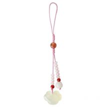 Pendentif de téléphone portable de style chinois, pendentif en pierre de jade naturelle, décoration de téléphone, chaîne de téléphone portable