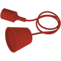 Fraschetti - douille suspension silicone fantasy E27 rouge -FTRO150