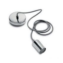 Métal pendentif avec raccord E27 1,5 mètres argent 31501124 - Wiva