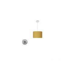 Fabrilamp - Pendentif Fashion 1xe27 Blanc/jaune Regx30x30 Cm
