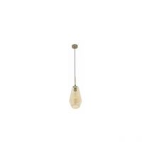 Fabrilamp - Pendentif Pinap 1xe27 Cuir/ambre Regx17x17 Cm