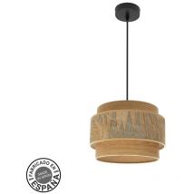 Pendentif Samoa 1xe27 Noir/camel Regx30d