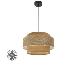 Pendentif Samoa 1xe27 Noir/camel Regx40d