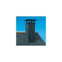 Poujoulat - Pendenza uscita tetto Tradinov da 64 a 73% Ø150 Nero Liscio std TCP70 150S - 01150403