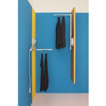 Barre escamotable LIFT – Argent – Tube et support de penderie – Matières, Finition métal, Longueur