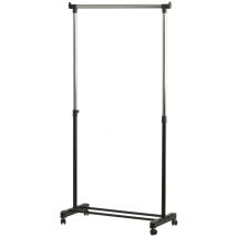 Porte-vêtements Hauteur réglable 4 roues V-part Multicolore