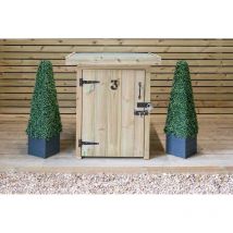 Pendle Parcel Store Small - Timber - L47 x W68 x H88 cm