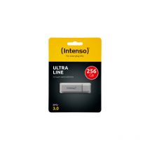 Intenso Ultra Line - 256 Go - USB Type-A - 3.2 Gen 1 (3.1 Gen 1) - 70 Mo/s - Casquette - Argent (3531492)