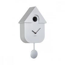 Karlsson - Horloge Coucou moderne H40cm Present Time Argent