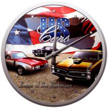Pendule ronde us Cars