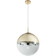 Globo - lámpara colgante - Varus - dorado - vidrio - Ø 33cm - E27