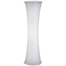Reality Leuchten - Gravis Flared Cylinder Lámpara de Pie Tela Blanca 2xE27 Trio Lighting