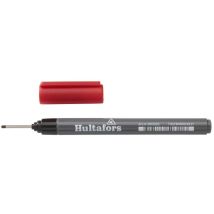 Pennarello di precisione rosso – 14 cm – Punta fine – Inchiostro a base d'acqua – Hultafors