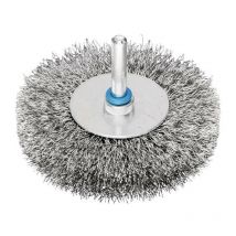 Pferd - Pennello piatto rbu 8015/6 inox 0,30 d. 80 mm 6 mm spessore filo 0,3 mm va 15 mm