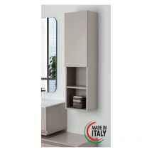 Feridras - Pensile da bagno sospeso tortora 30x115cm Pastello