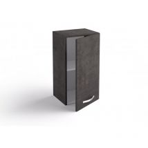 Pensile cucina 40x33x72 cm in legno color lava con un’anta - Massa