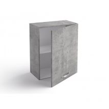Pensile cucina 60x33x72 cm in legno grigio cemento con un’anta - Massa