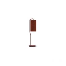 Pensile Lámpara de mesa con pantalla redonda rojo oscuro, cable de encendido 1x E27