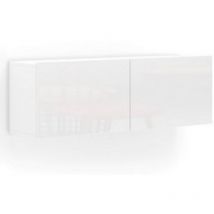 Epikasa - Pensile Mister, Truciolare Melaminico, Bianco, 112x37x39 cm