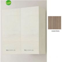 Savinidue - Pensile sospeso rubino due ante 63x25x71h cm rovere fumo