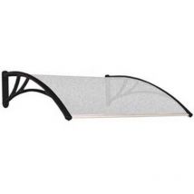 Pensilina in policarbonato alveolare trasparente - CM.120X100X28H.