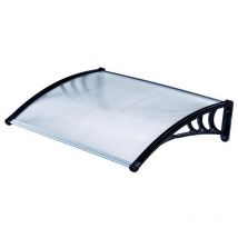 Pensilina policarbonato mod. alveolare trasparente cm. 80X100