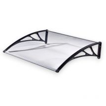 Magazzini Cosma - Pensilina tettoia da esterno in abs per porte e finestre Gripau trasparente - P98xL145 cm