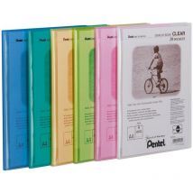 Pentel Pentel Recycology A4 Display Book Clear 30 Pocket Green (Pack 10)