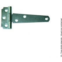 Penture anglaise légère Zingué blanc - Longueur (mm) : 125