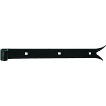 Industrielle De Sedan – Penture queue de carpe 30x4 mm – Finition noire – Longueur 500 mm – Quincaillerie extérieure