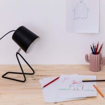 Pepa lampada da tavolo nera