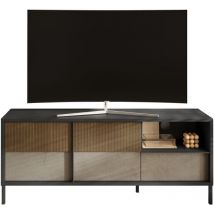 Pequeño mueble tv 2 puertas, 1 cajón y 1 nicho L156 cm - everest