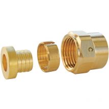 Somatherm For You - Raccord per à compression Ø12 - écrou tournant 15/21 (1/2') - Sachet 2 pièces