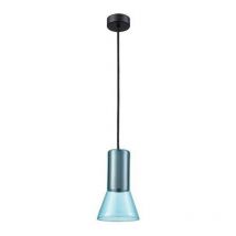 Larissa Lighting - Perama Dome Suspension Plafonnier Verre 1x GU10 Bleu