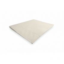 Drap plat en coton 240x300 cm percale ecru, par Soleil d'ocre