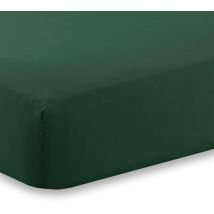 Kampala Hill - Percale Extra Deep Fitted Sheet 180TC Polycotton Soft Durable Green Super King