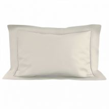 Taie d'oreiller en coton 50x75 cm percale ecru, par Soleil d'ocre
