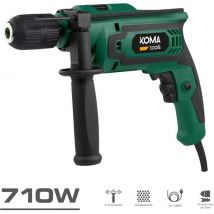 Koma Tools - Perceuse à percussion 710W 230V 50Hz Fonction perçage et marteau