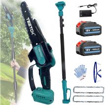 Teetok - Perceuse, perceuses et perceuses combinées, perceuse électrique 12 v, perceuse sans fil, ensemble de 20 pièces avec 1 batterie et chargeur