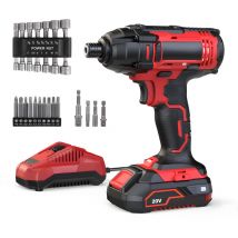 Authmic - Perceuse visseuse à percussion 18V 42 Nm - makita - 1 batteries 20v 2ah BL1820G + chargeur + 51 pièces