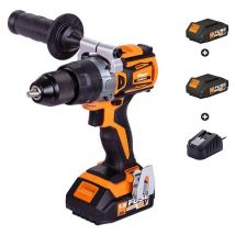 Villager - Perceuse sans fil avec poignée latérale 2 batteries et chargeur Fuse vlp 5120-2BSC