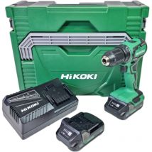 DS18 ddwrz Perceuse-visseuse sans fil 18 v 55 Nm Brushless + 2x batterie 2,0 Ah + chargeur + coffret - Hikoki