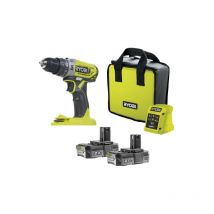 Perceuse-visseuse à percussion One+ 18V - 2 batteries 2.0 Ah - 1 chargeur - R18PD2-220S - Ryobi