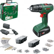 Professional Home and Garden Perceuse-Visseuse Sans Fil - Easydrill 18V-40 (Visser Ou Percer Dans Le Bois, Métal Et Plastique 241 Accessoires 1 Bat
