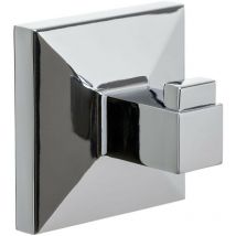Colgador baño fijacion con y sin tornillo ac crom iconik tat